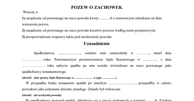 Testament a zachowek - kto i kiedy ma prawo do zachowku?