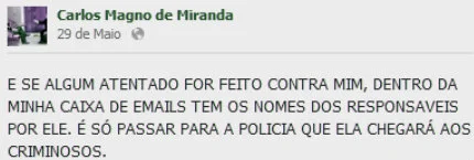 aviso do pastor Carlos Magno de Miranda, ex-Iurd