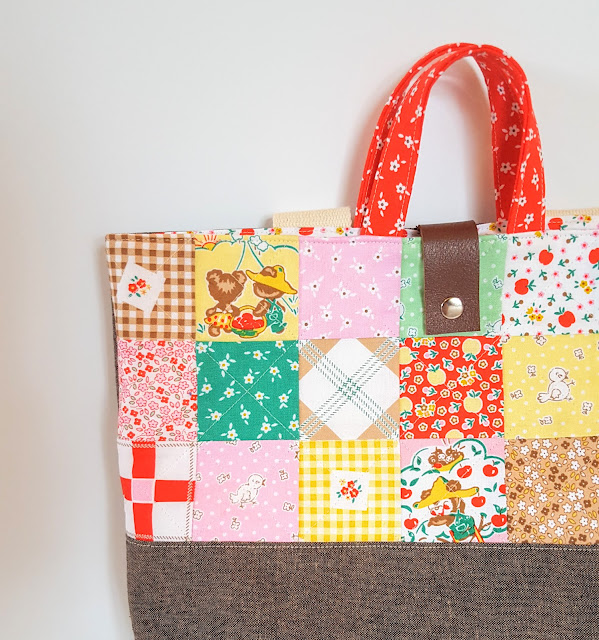 The Cubby Pack backpack tote sewing tutorial by Heidi Staples of Fabric Mutt