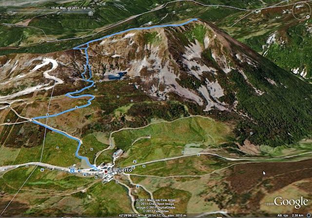 Rutas Montaña Asturias: Mapa de la ruta al Cueto Arbás Rutas Montaña Asturias: Mapa de la ruta al Cueto Arbás