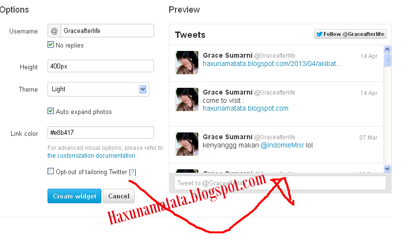 Thesis twitter widget image