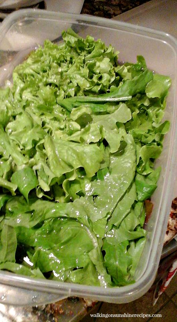 Tip Washing and Drying Lettuce Walking on Sunshine