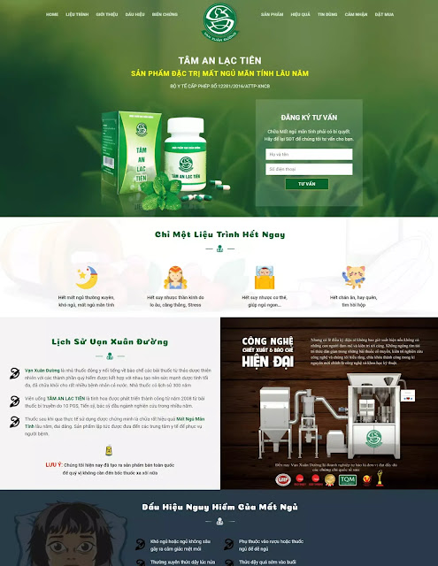 Template blogspot landing page bán thuốc - smf.vn