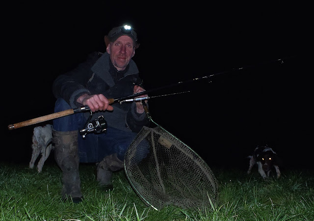 Lure fishing at night on the Coventry Canal