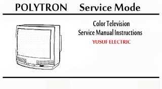 Service Mode TV POLYTRON-DIGITEC Segala Type _ Color Television Service Manual Instructions