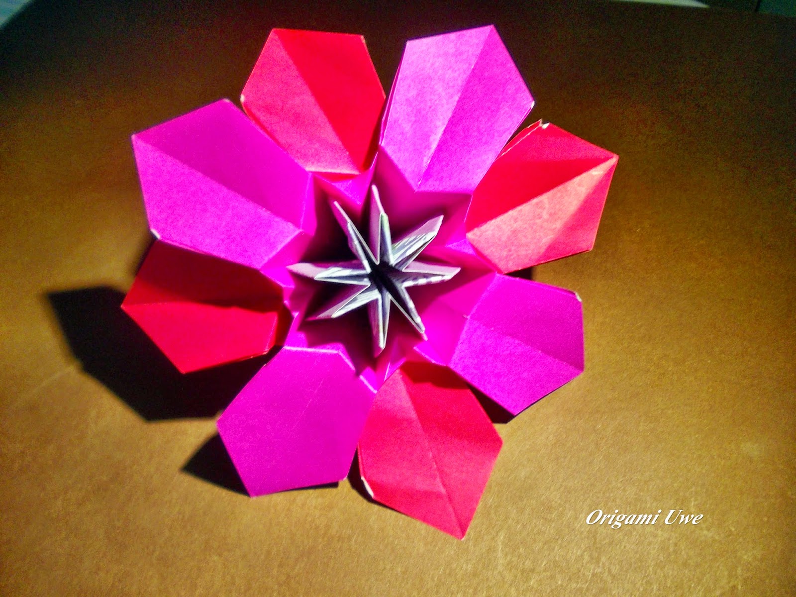 Origami, Fleurogami und Sterne Origami Clematis