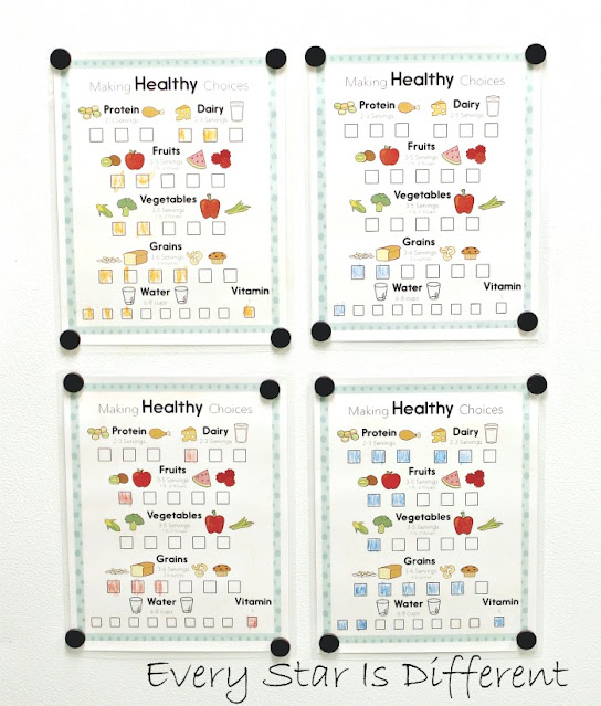 Making healthy choices daily checklist (free printable)