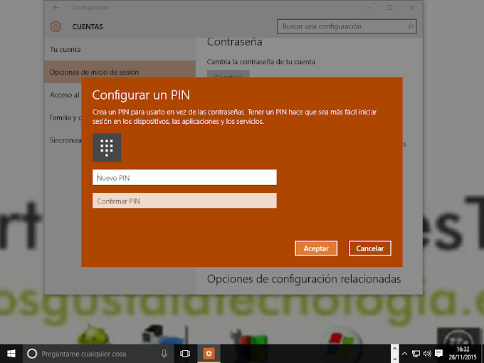 Guia:Inicio de sesión en Windows 10 mediante un PIN (Vídeo)