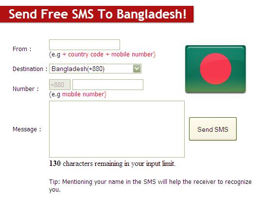 Send free sms worldwide online tips