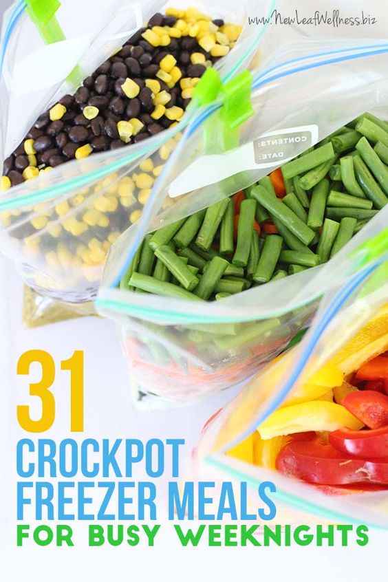 Do you need an easy dinner idea for busy weeknights? Stock your freezer with crockpot freezer meals! Here are 31 delicious crockpot recipes that....