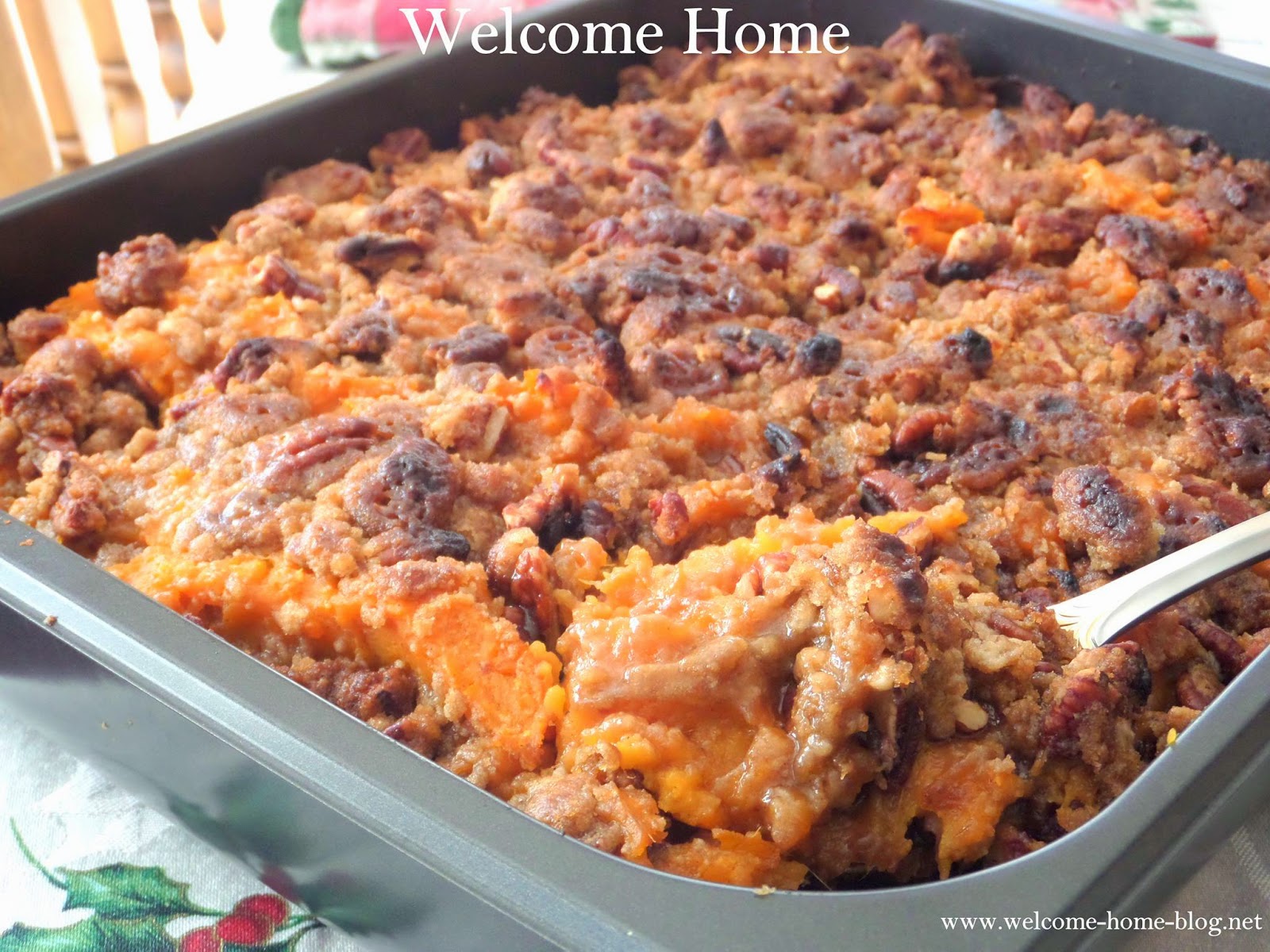 Home Blog ♥ Sweet Potato Casserole with Pecan Topping