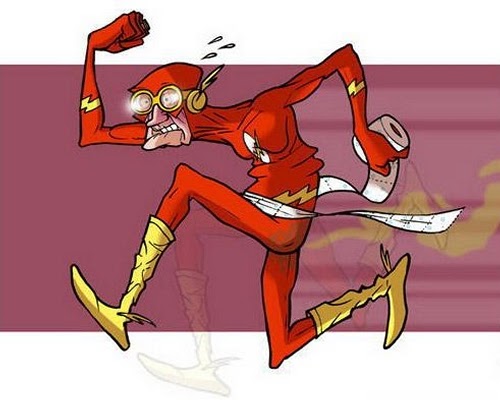 14-The-Flash-Barry-Allen-Donald-Soffritti-Cartoon-Cartoonist-Superheroes-in-Old-Age-www-designstack-co
