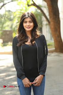 Actress Hebah Patel Stills in Denim Jeans at Ekkadiki Pothavu Chinnavada Thanks Meet  0027