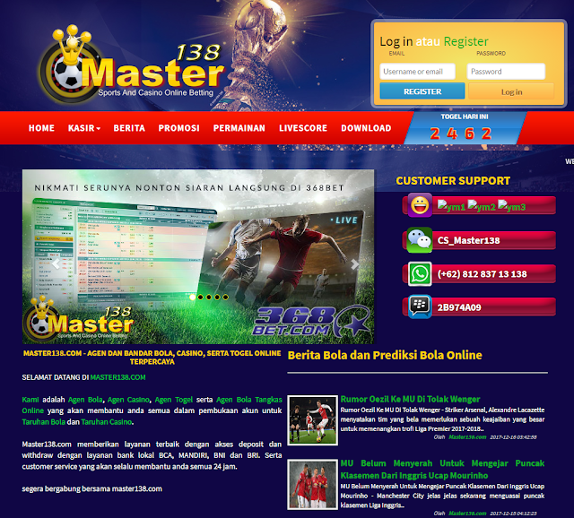 indo138 - Daftar situs judi bola online di indo138.com - daftar situs