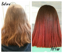 Red Ombre using REDKEN Reds