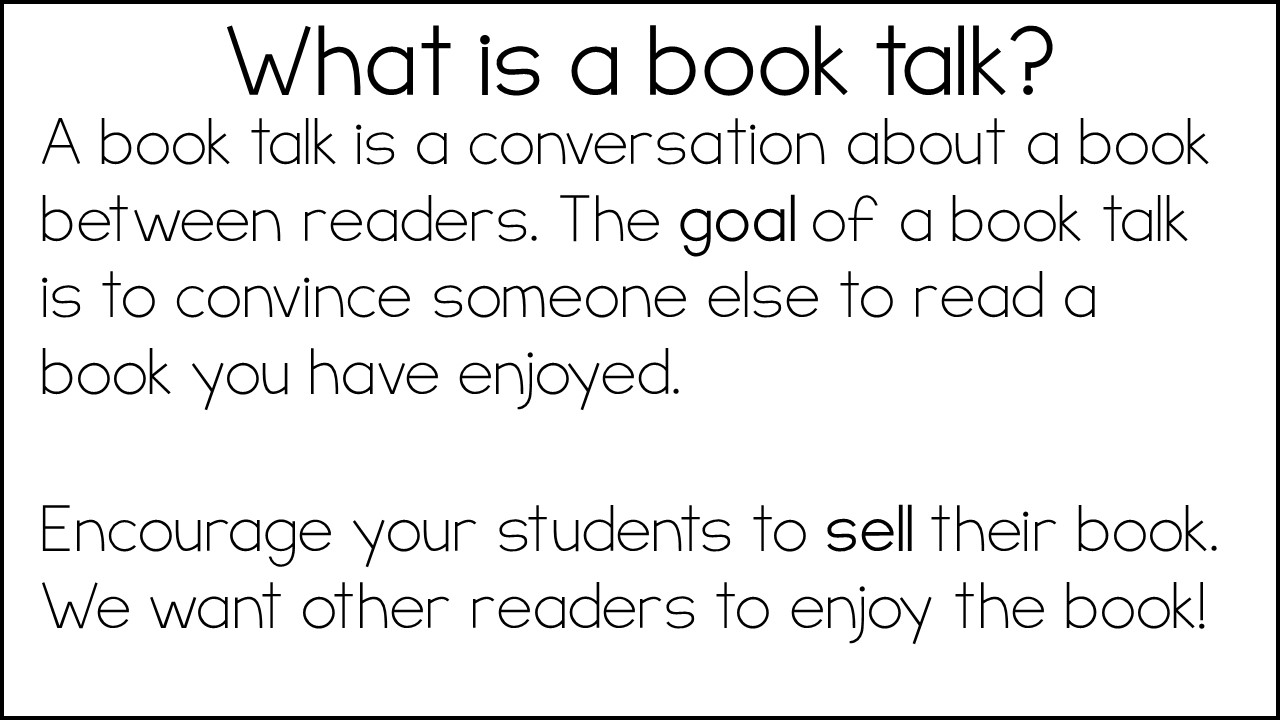 For the Love of Teaching Book Talks