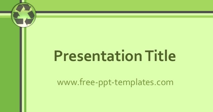 recycling powerpoint templates