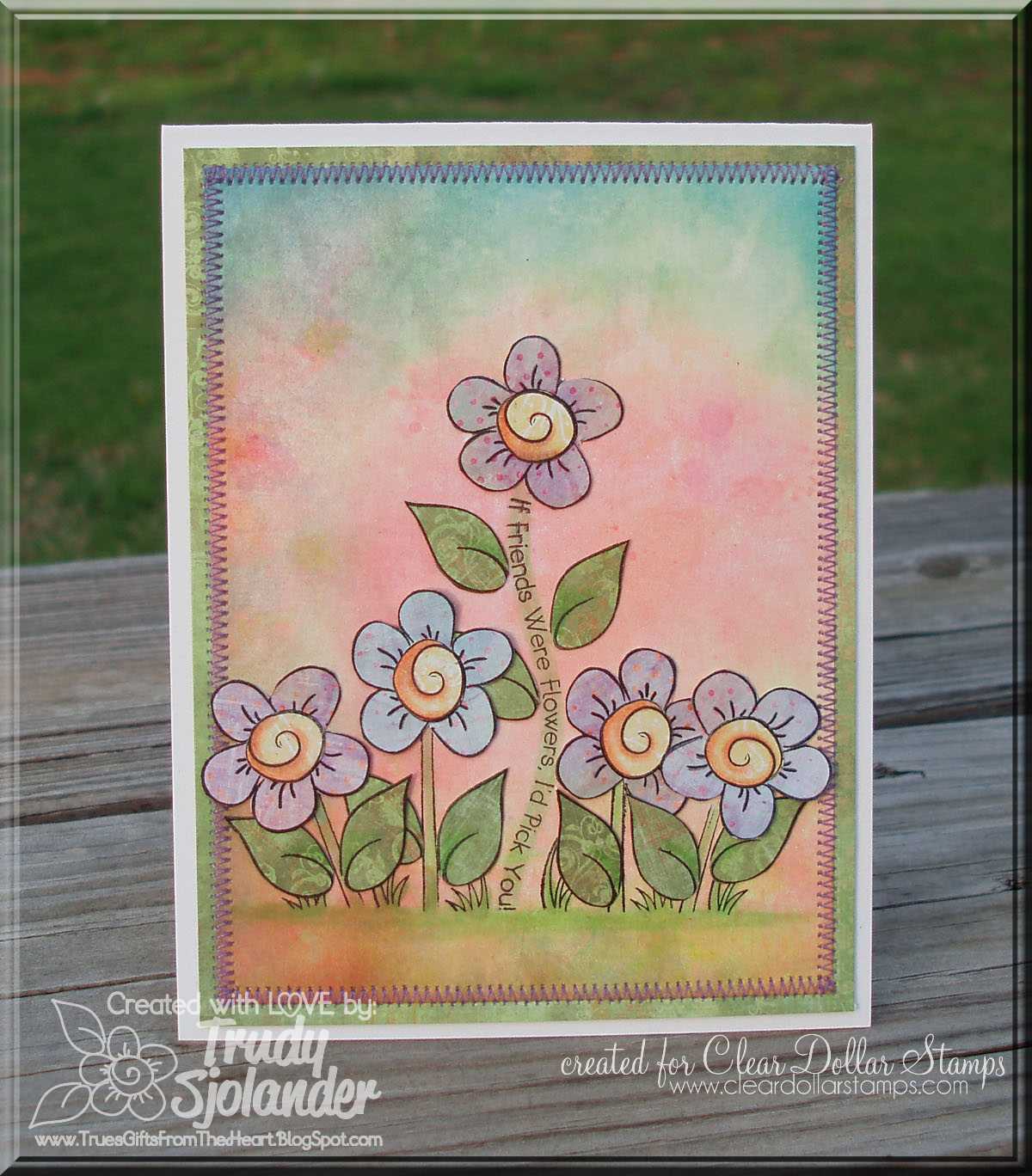 True's Gift's From the Heart "The Earth Smiles In Flowers" Clear