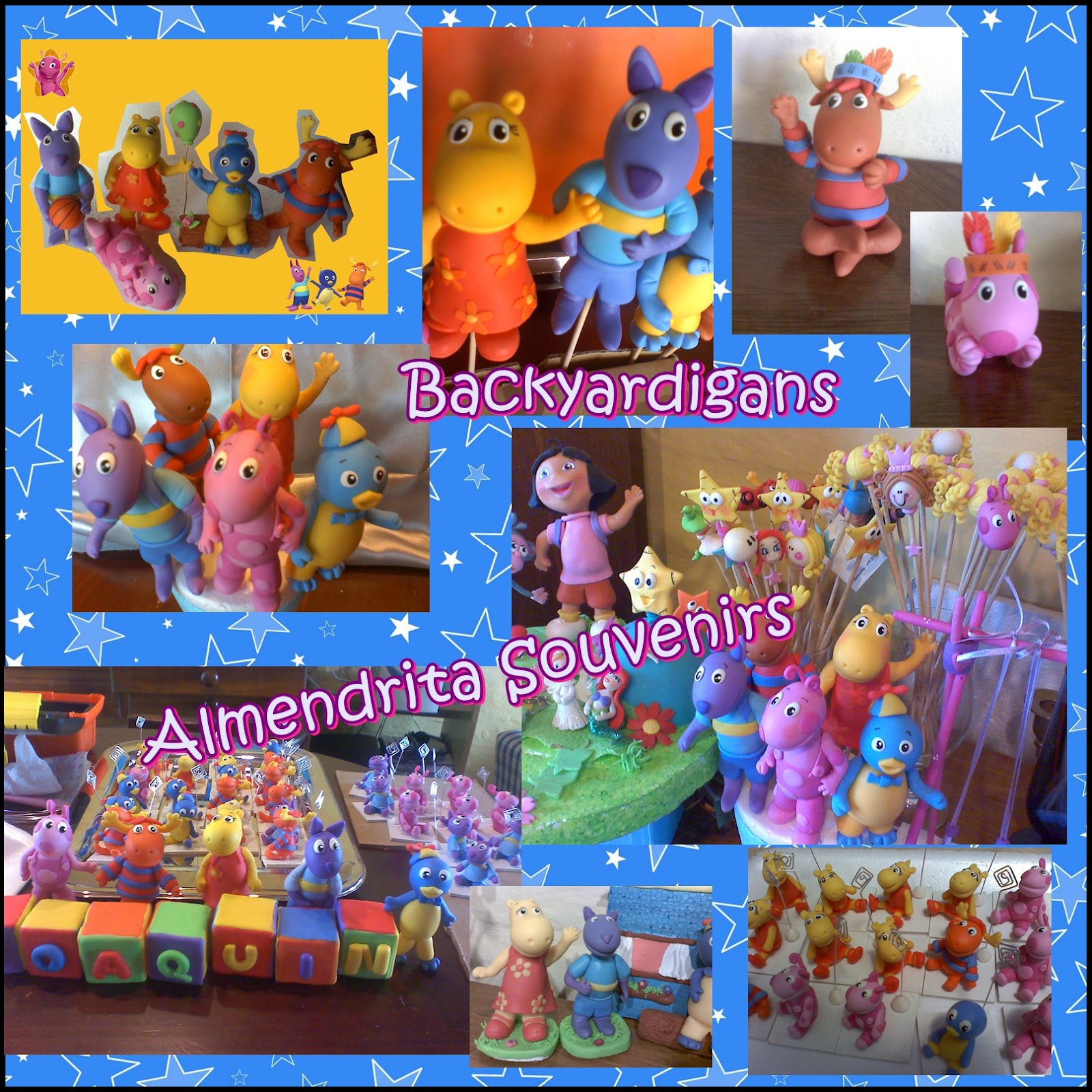 ALMENDRITA SOUVENIRS: Adornos de tortas BACKYARDIGANS
