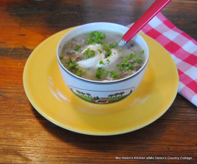 Slow Cooker Ham and Wild Rice Soup at Miz Helen's Country Cottage