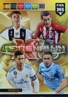 Attacking Trio Defensive Line up Multiple Panini Adrenalyn Fifa 365 2017 !