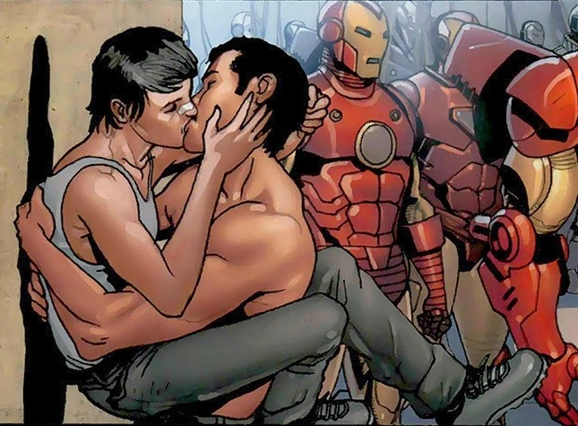 Maria Hill ve Tony Stark (İron Man (Demir Adam) .