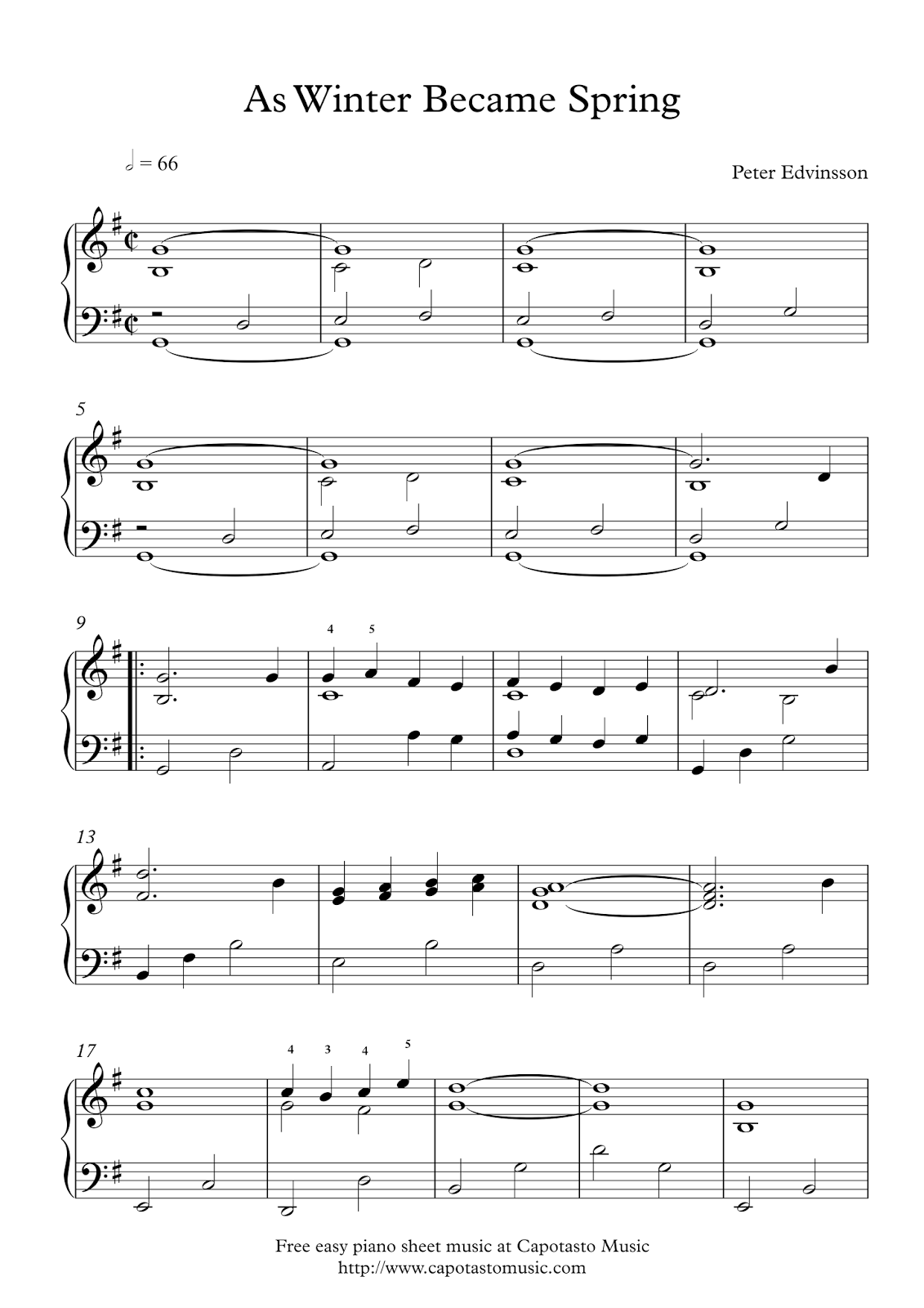 Free Printable Sheet Music
