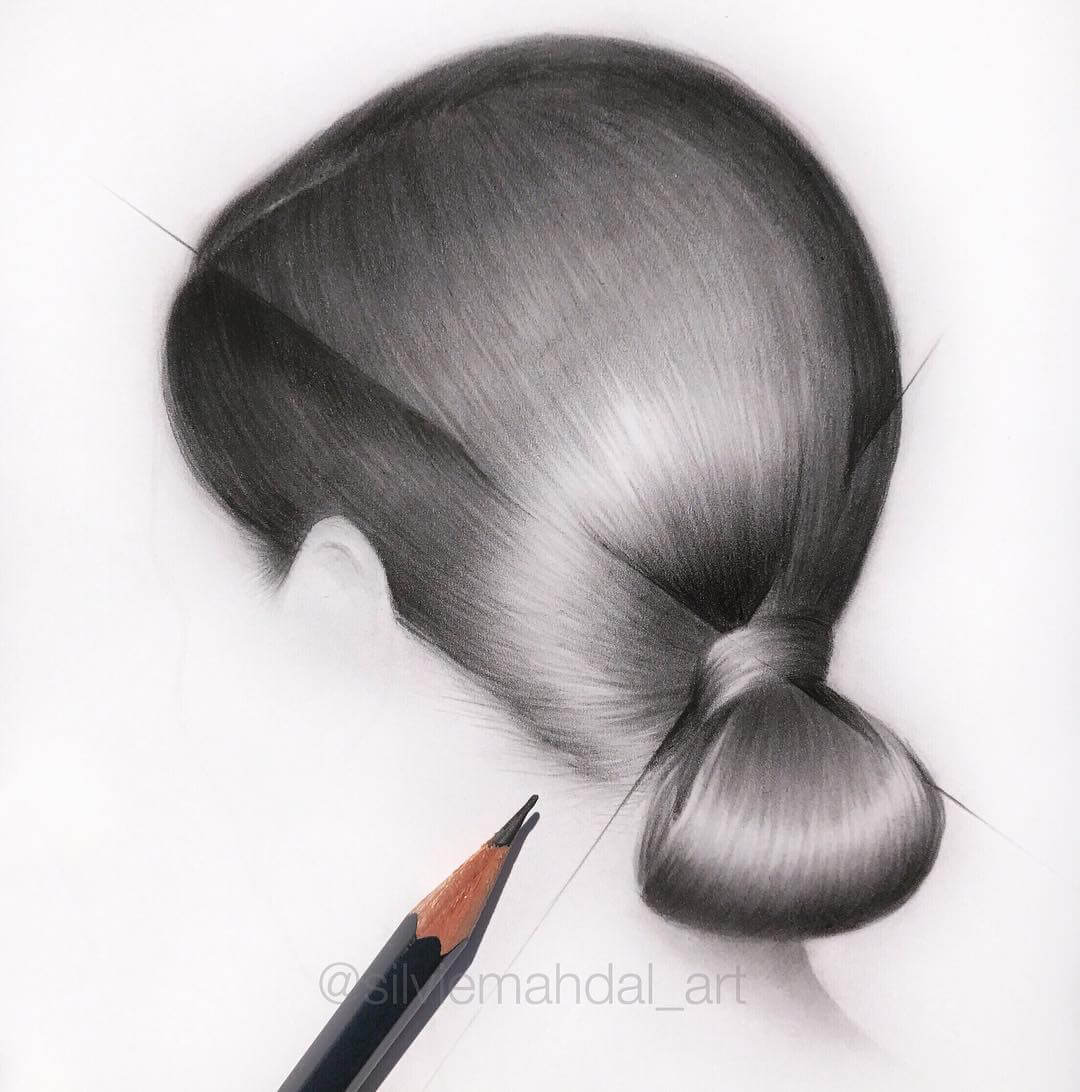 12-Hair-in-a-Bun-Silvie-Mahdal-Realistic-Anatomical-Detailed-Portraits-www-designstack-co