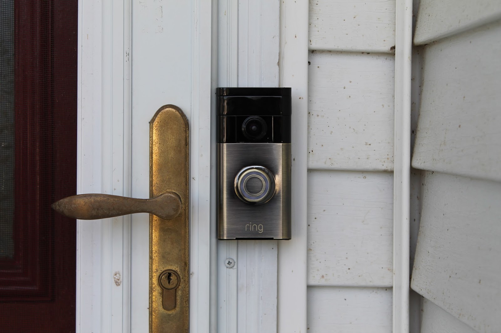 The RING Video Doorbell See who's knocking! Simple