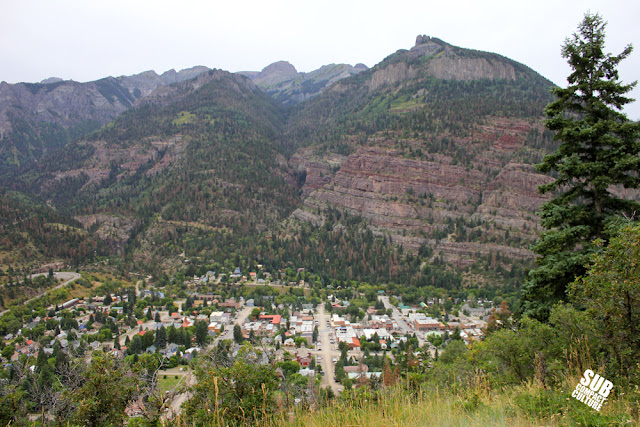 Ouray Colorado as seen from the Amphitheater Camp Ground