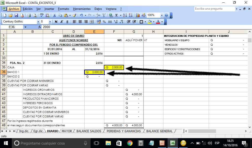 formato para cheques en excel