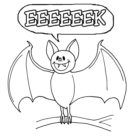 halloween bat coloring pages - photo #17