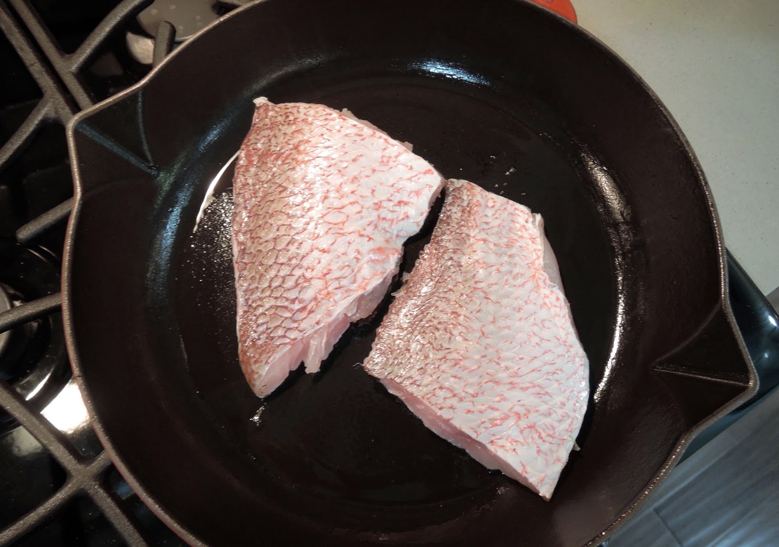 The Briny Lemon PanRoasted Red Snapper with Spicy Coconut Sauce