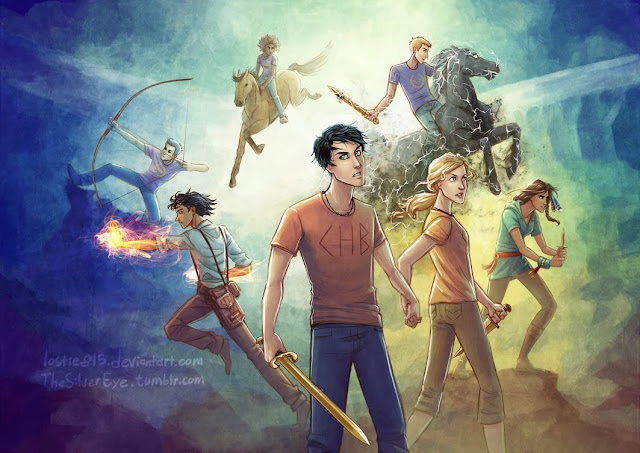 The Reading Addict Fan Art Friday The Heroes Of Olympus By Rick Riordan