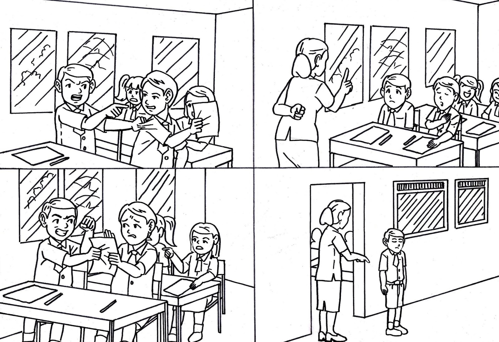 Karikaturku Indonesia: Suka Mencontek Teman