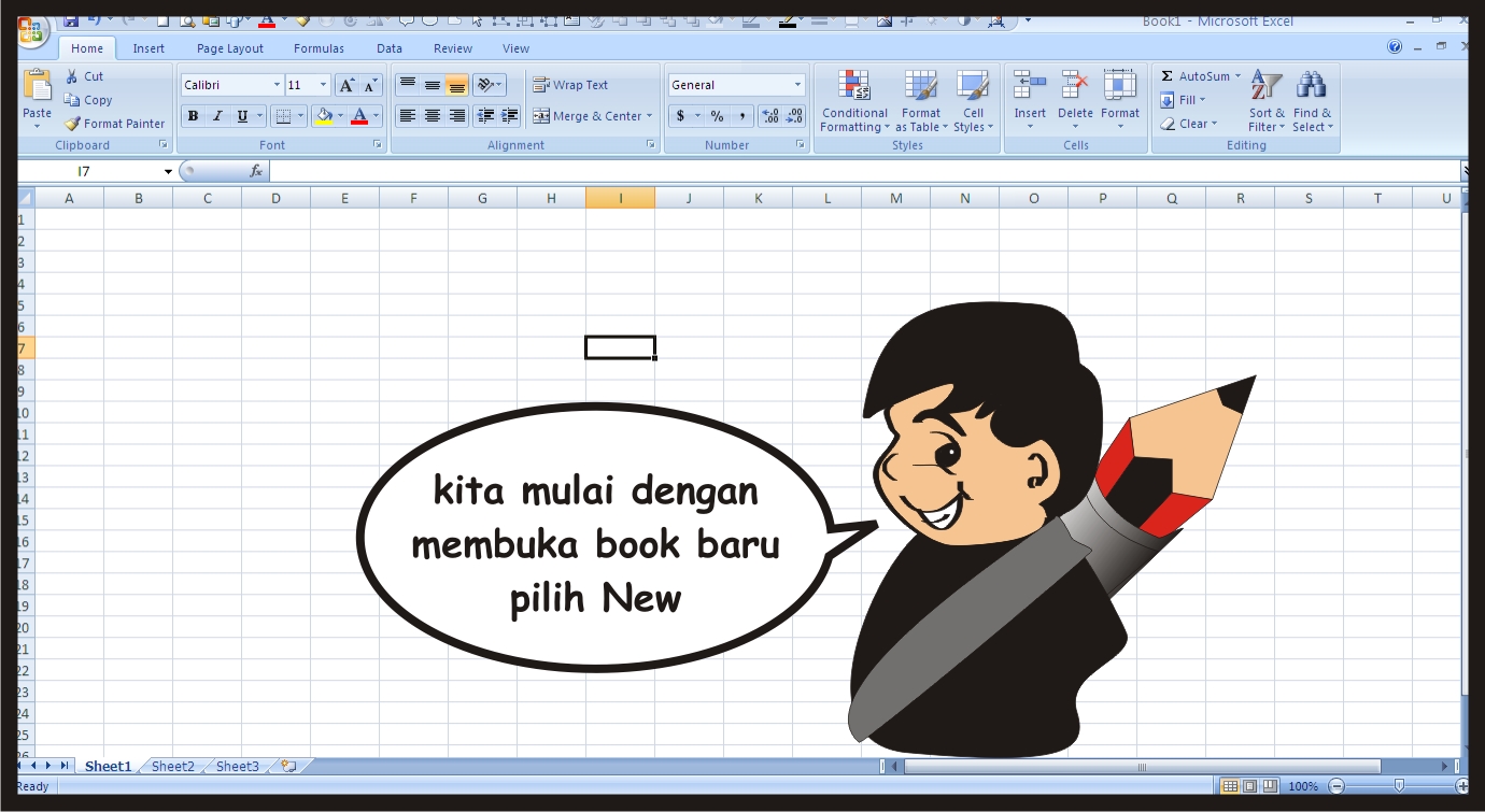 The Prinxzyllan: Tutorial Menggambar Dengan MS. EXCEL - 2