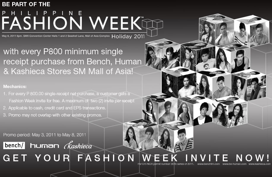 Bench Models Lineup for the Philippine Fashion Week Holiday 2011 Read
