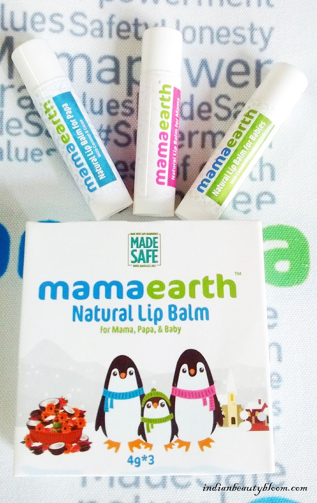 Indian Beauty Bloom Review of Mama Earth Natural Lip Balms