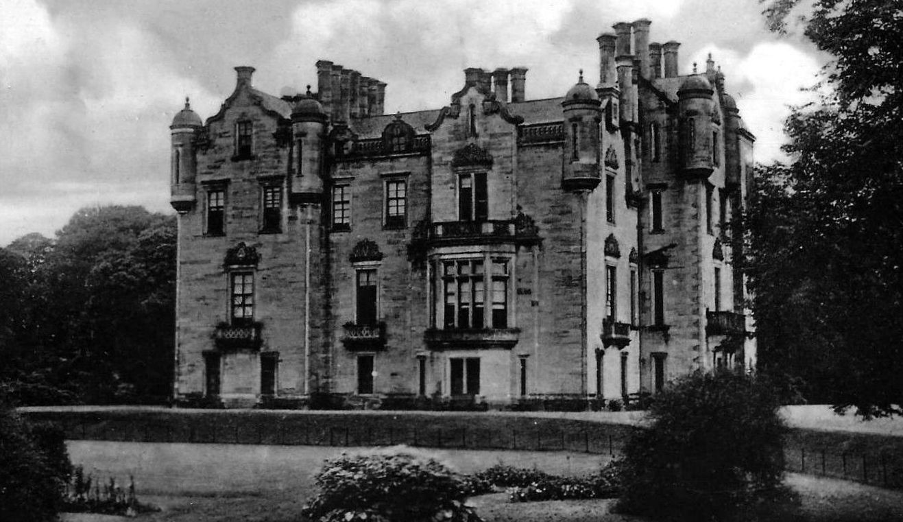 Tour Scotland Old Photograph Dunlop House Scotland