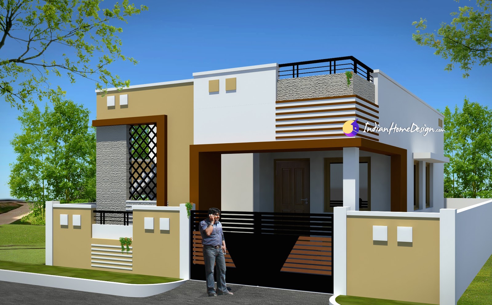 Contemporary Low cost 800  sqft 2 Bhk Tamil Nadu Low cost 