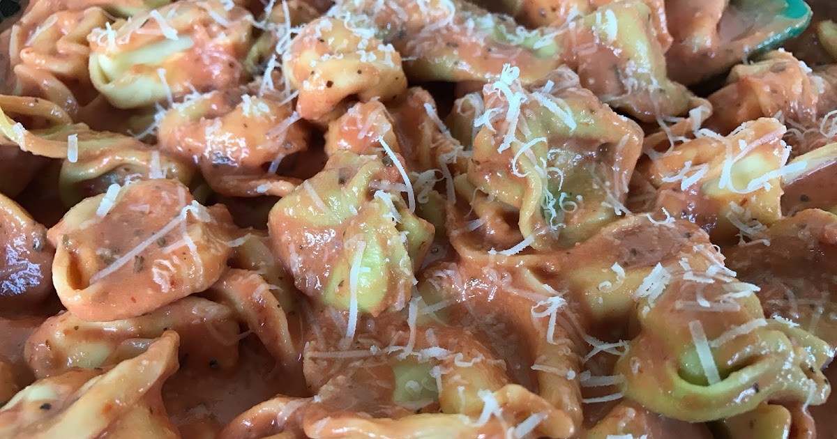 Cheese Tortellini with Creamy Vodka Sauce