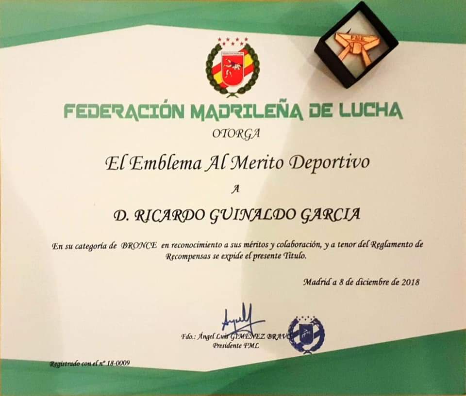 Emblema Merito Deportivo Dic 2018