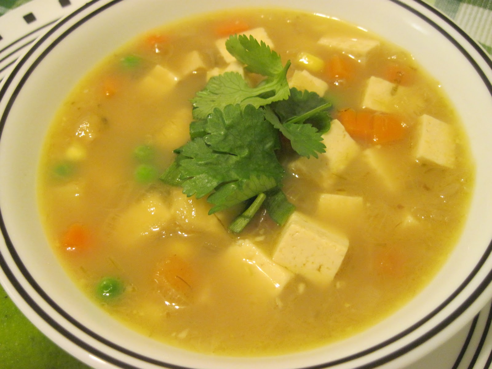 Nenna's Veggie Kitchen Jay's Corn, Tofu and Vegetarian Ham Soup