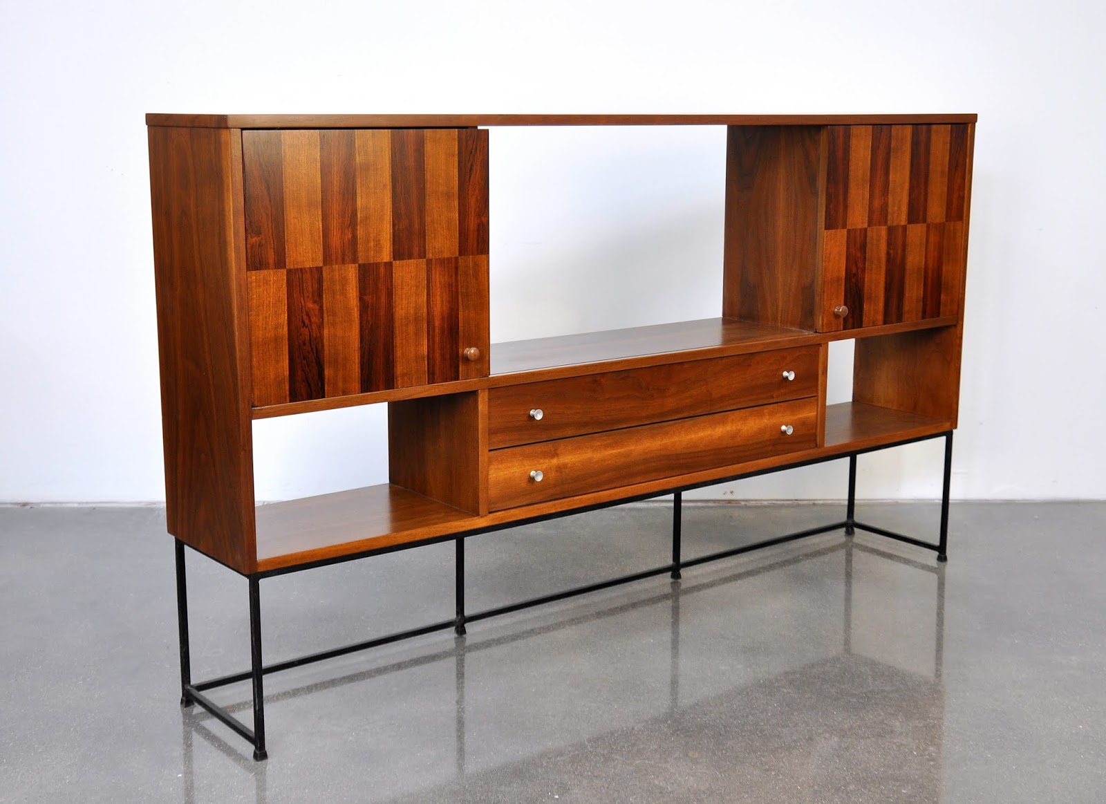 SELECT MODERN Stanley Linear Precision Group Walnut, Rosewood and Iron