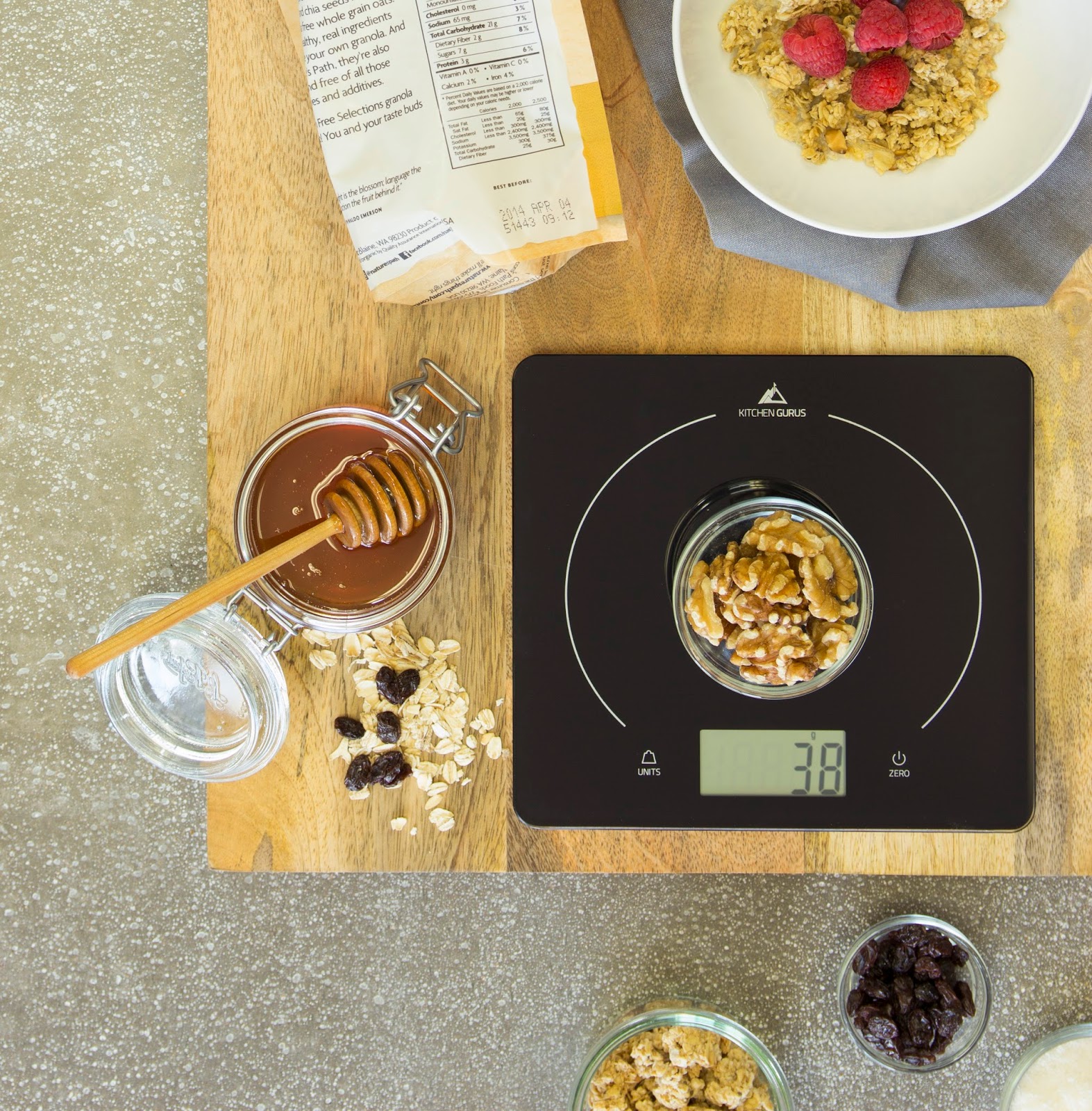 Kitchen Gurus Glass Top Digital Food Scale Review Momma4Life