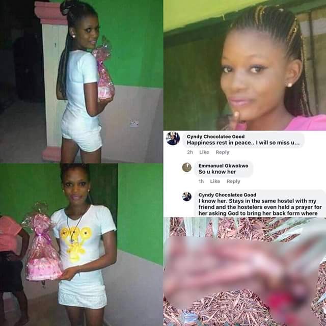  Photos: Decomposing body of missing female Delta Poly student found with private parts, vital organs removed by suspected ritualists