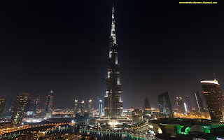 Night View Of Burj Al Khalifa Wallpapers 1080p