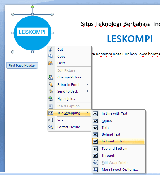 2 Cara Membuat Kop Surat Di Microsoft Word 2007 (Berhasil!) Mulai dari menggunakan aplikasi editing gambar 2 Cara Membuat Kop Surat Di Microsoft Word 2007 (Berhasil!)