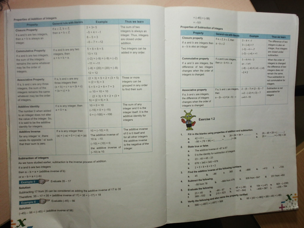 PIS VADODARA STD 7: grade 7 math textbook ch1