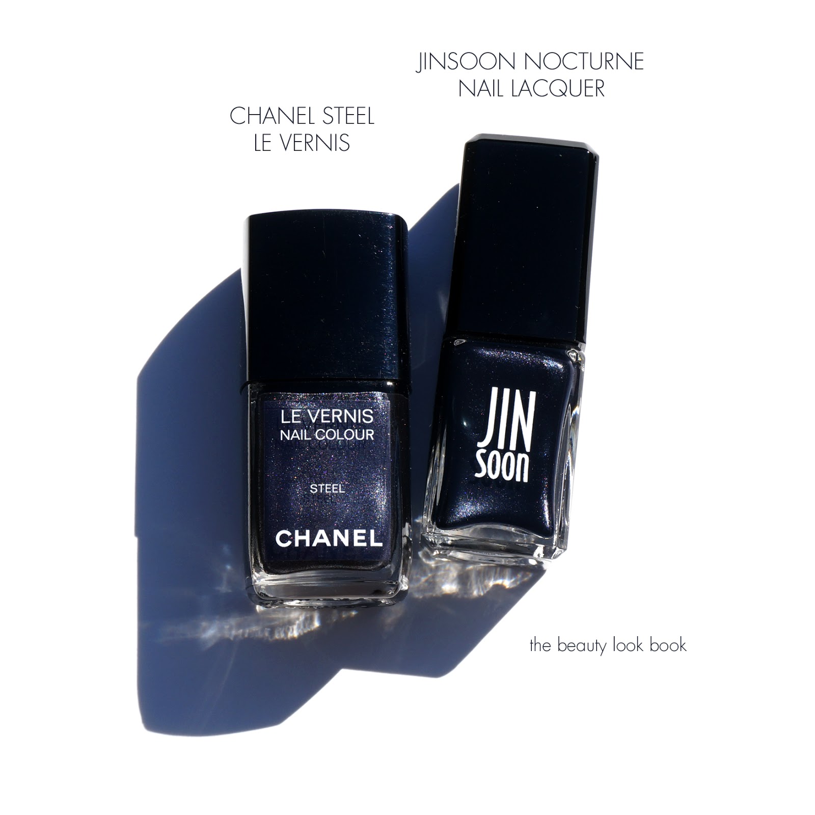 Close Dupe Alert: Chanel Steel Le Vernis and JINsoon Nocturne Nail